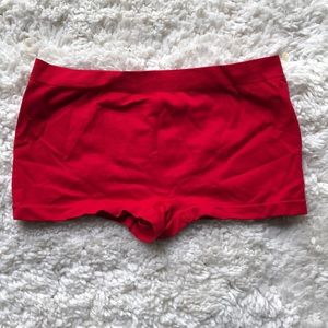 Red stretchy costume/booty shorts